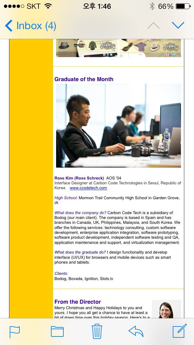 Ross Kim Student of the Month